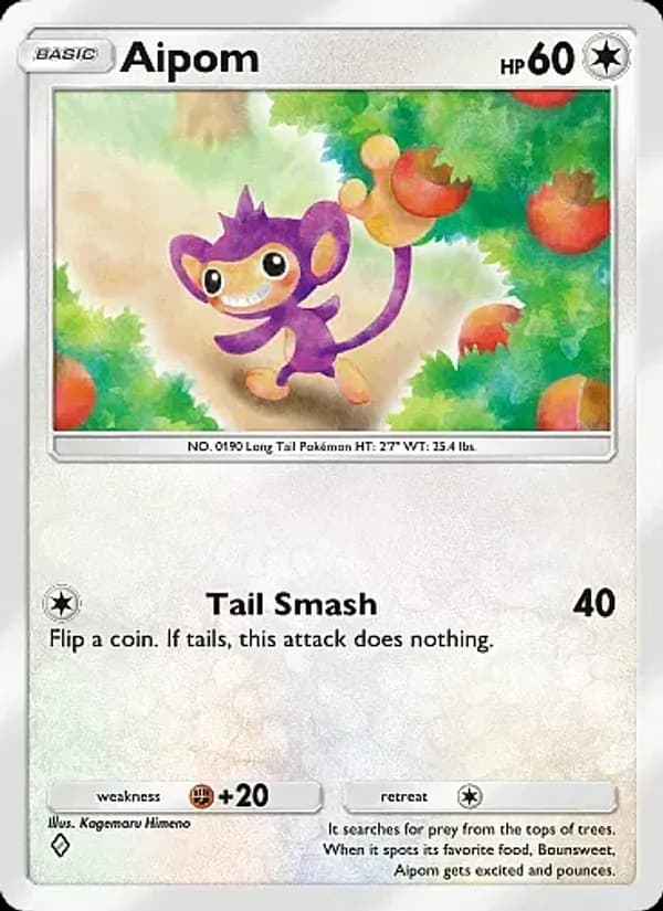 Aipom card in English
