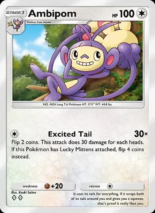 Ambipom card in English