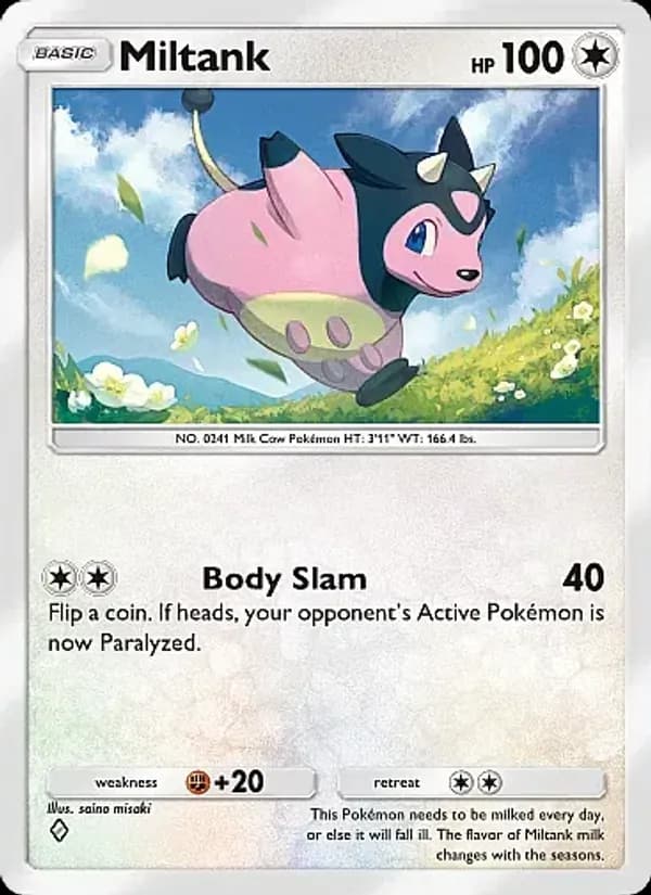 Miltank card in English