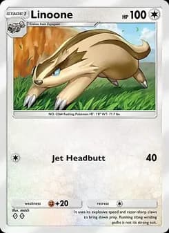 Linoone card in English