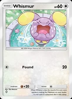 Whismur card in English