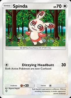 Spinda card in English