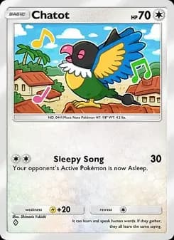Chatot card in English
