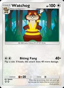 Watchog card in English