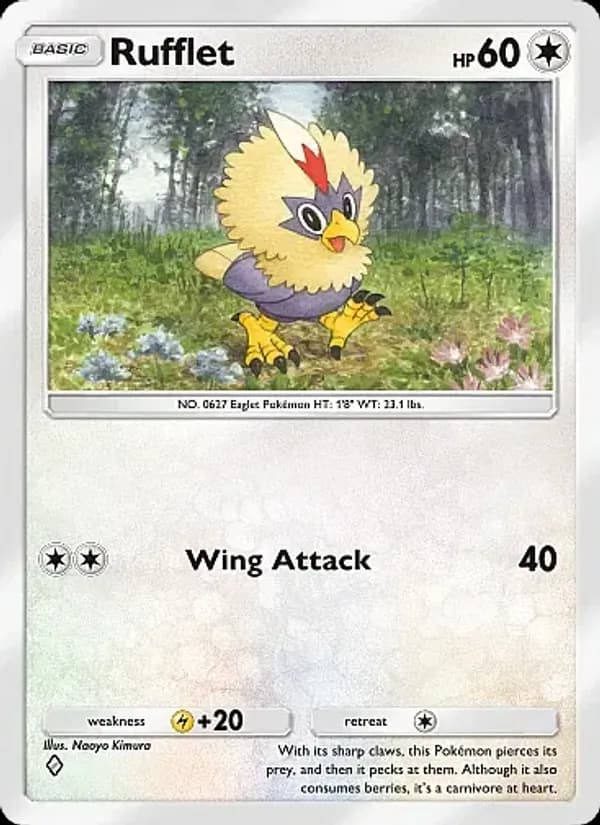 Rufflet card in English
