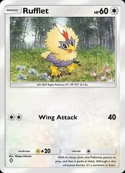 Rufflet card in English