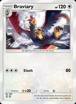Braviary card in English
