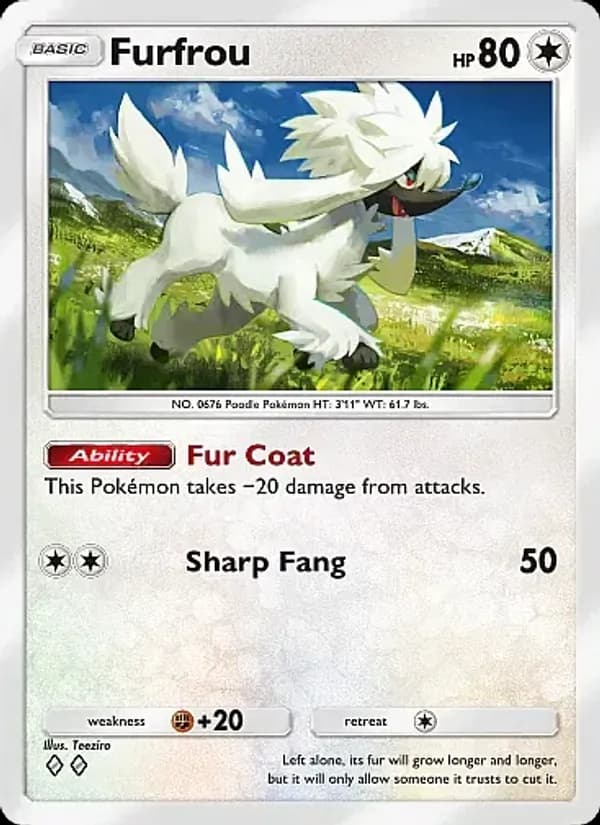 Furfrou card in English