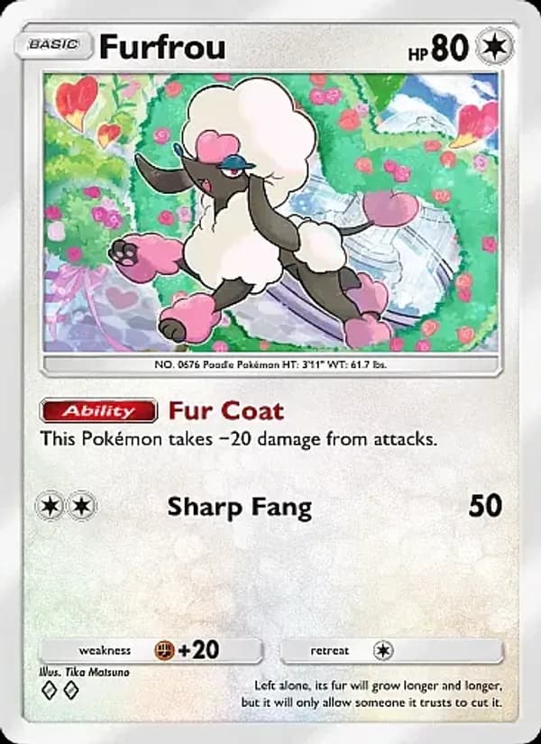 Furfrou card in English