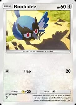 Rookidee card in English