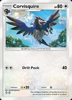 Corvisquire card in English