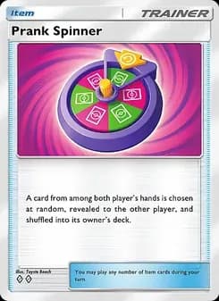 Prank Spinner card in English