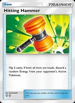 Hitting Hammer card in English