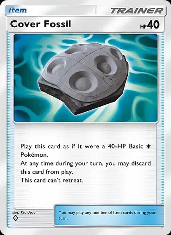 Cover Fossil card in English