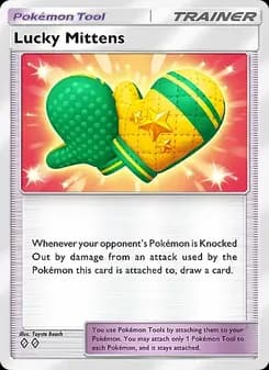 Lucky Mittens card in English