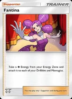 Fantina card in English