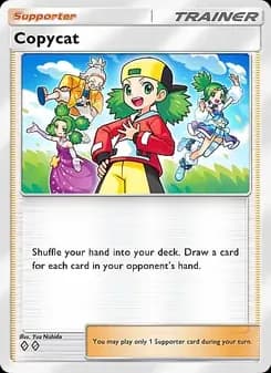 Copycat card in English