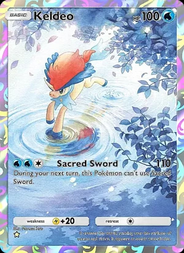 Keldeo card in English