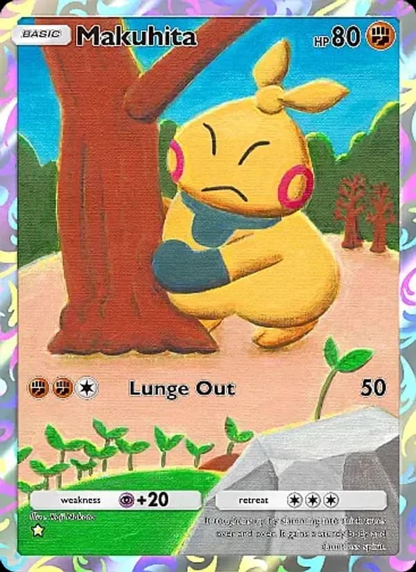 Makuhita card in English