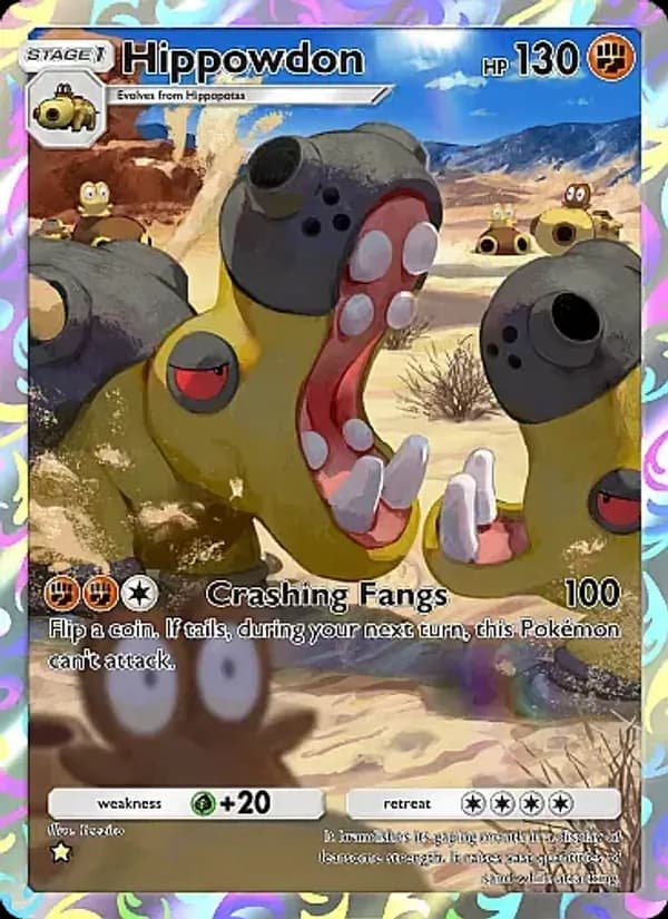 Hippowdon card in English