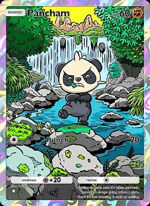 Pancham card in English