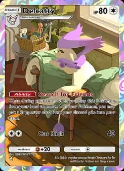 Delcatty card in English