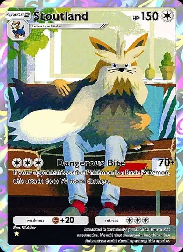 Stoutland card in English