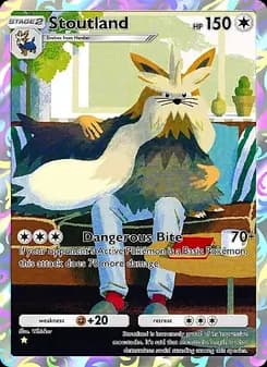 Stoutland card in English