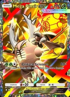 Mega Pinsir ex card in English