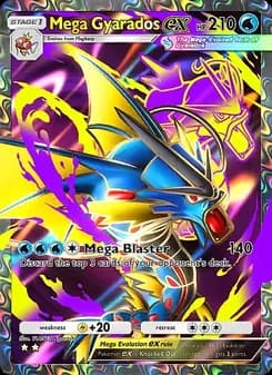 Mega Gyarados ex card in English