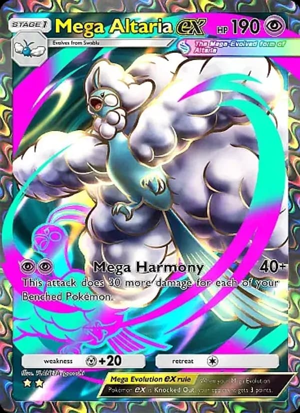 Mega Altaria ex card in English