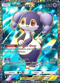Indeedee ex card in English