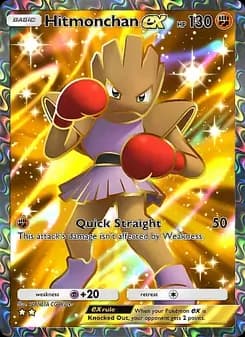Hitmonchan ex card in English