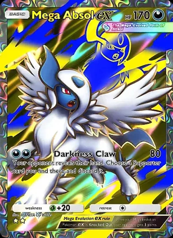 Mega Absol ex card in English