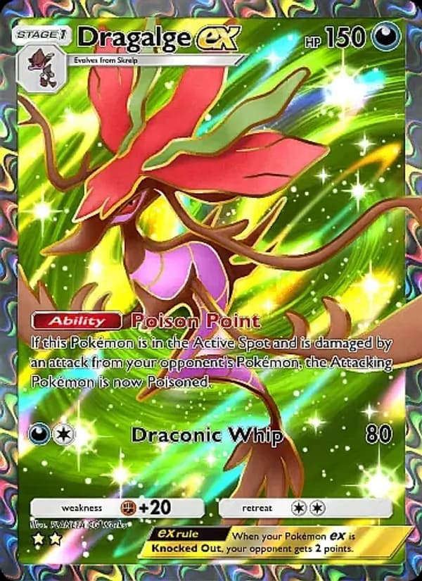 Dragalge ex card in English