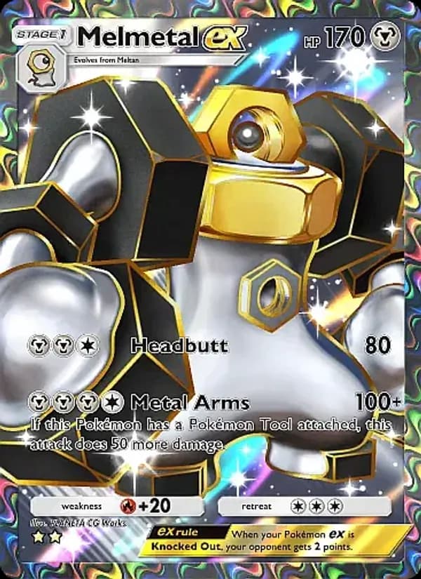Melmetal ex card in English