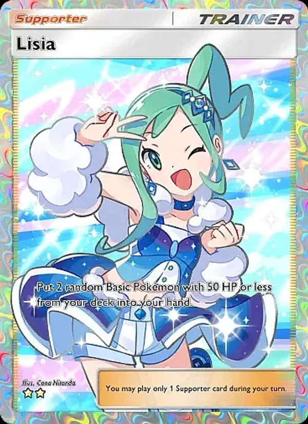 Lisia card in English