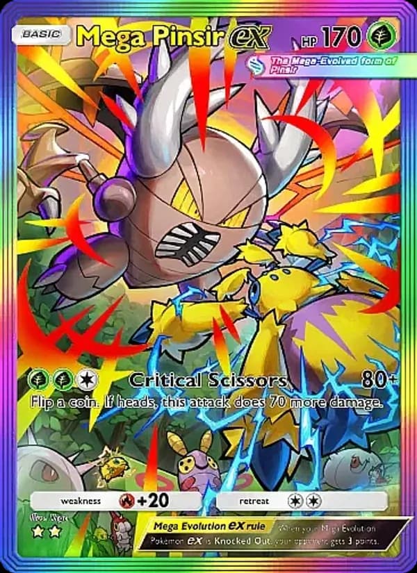 Mega Pinsir ex card in English