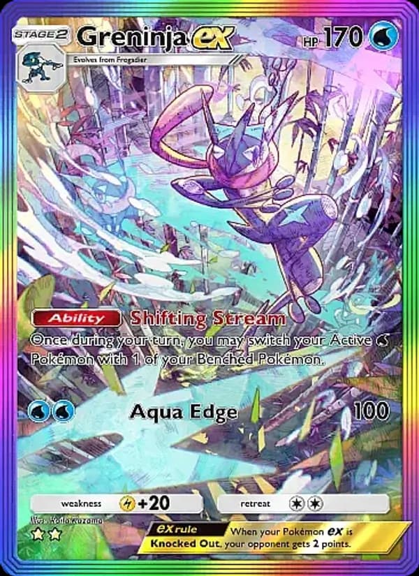 Greninja ex card in English