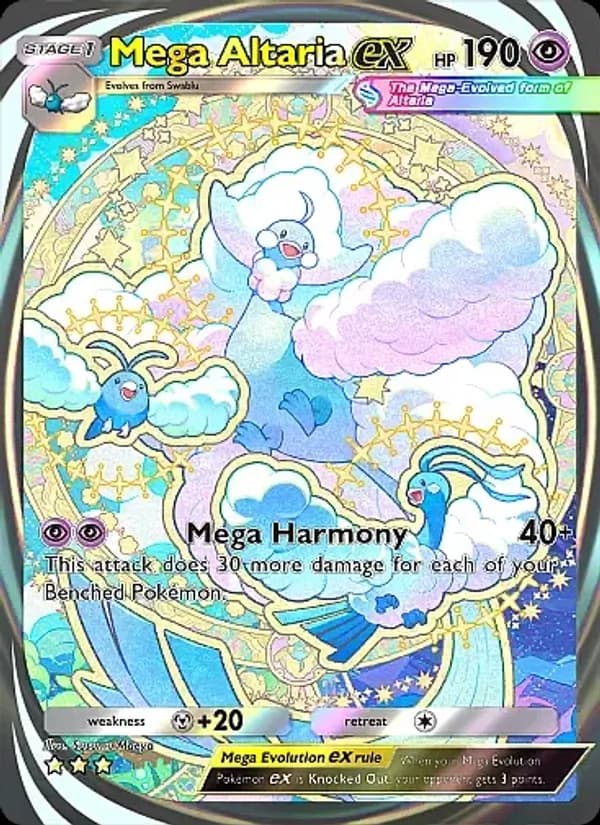 Mega Altaria ex card in English