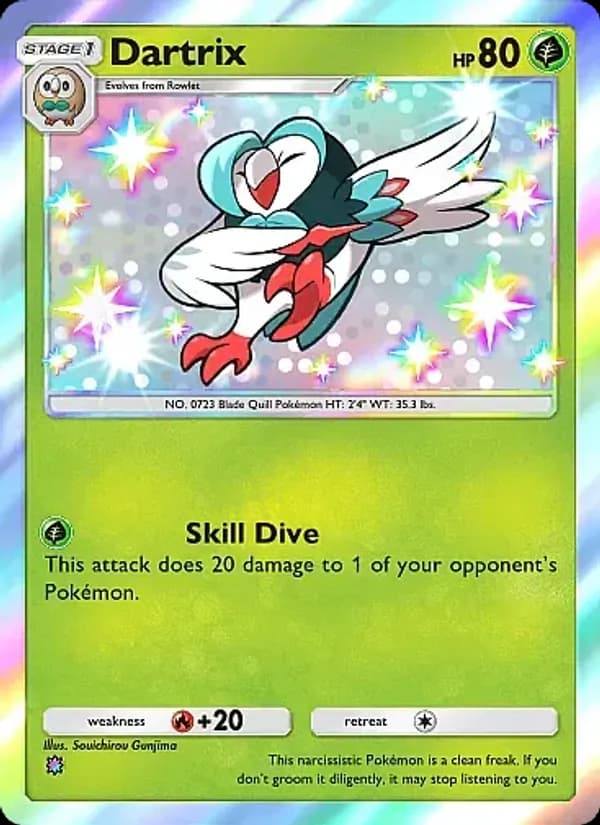 Dartrix card in English
