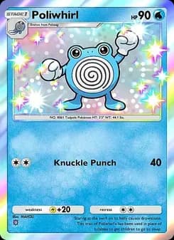 Poliwhirl card in English