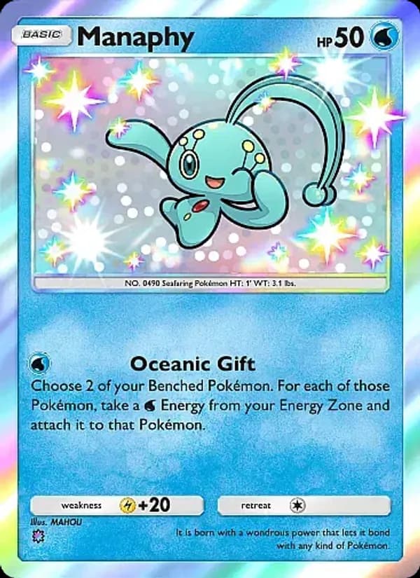 Manaphy card in English
