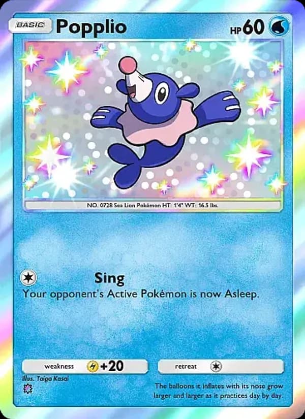 Popplio card in English