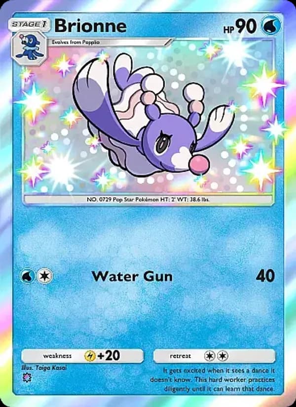Brionne card in English
