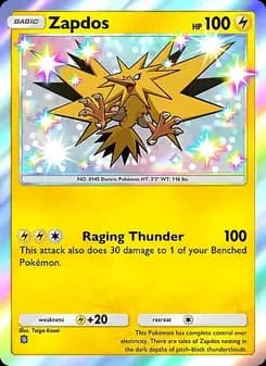 Zapdos card in English