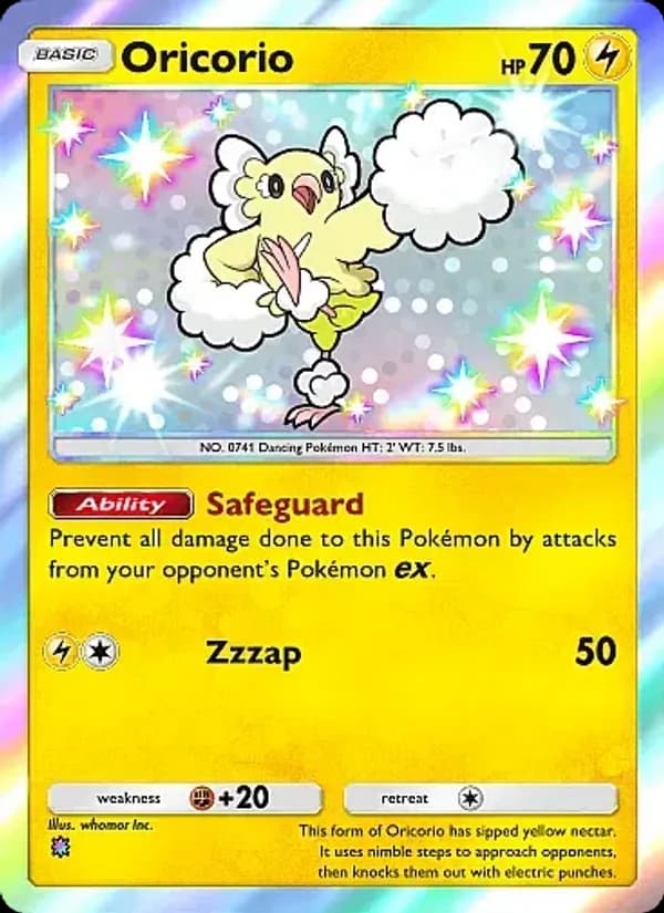 Oricorio card in English