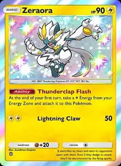 Zeraora card in English