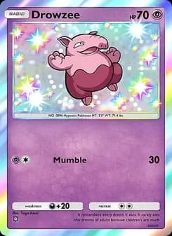 Drowzee card in English