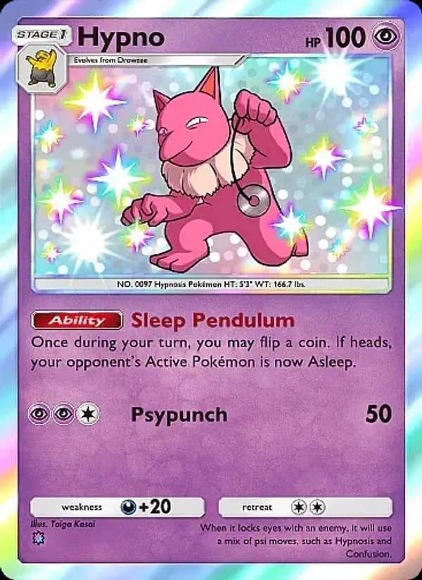 Hypno card in English